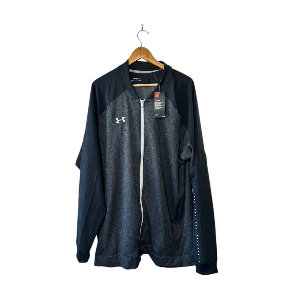 Under Armour Black Qualifier Hybrid Warm-Up Jacket Men's 3XL NEW